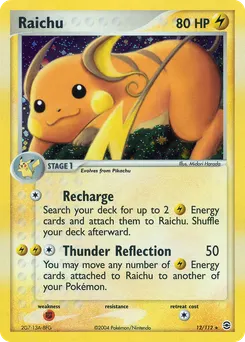 Raichu #12, Reverse Foil