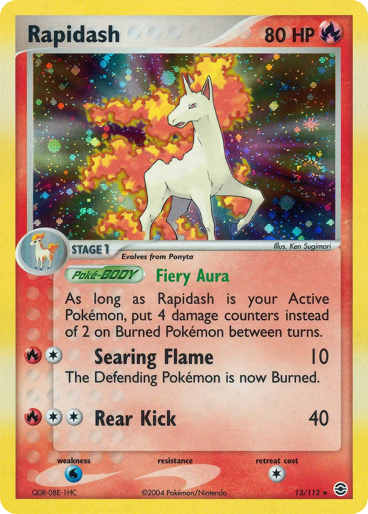 Rapidash #13, FireRed & LeafGreen Reverse Foil