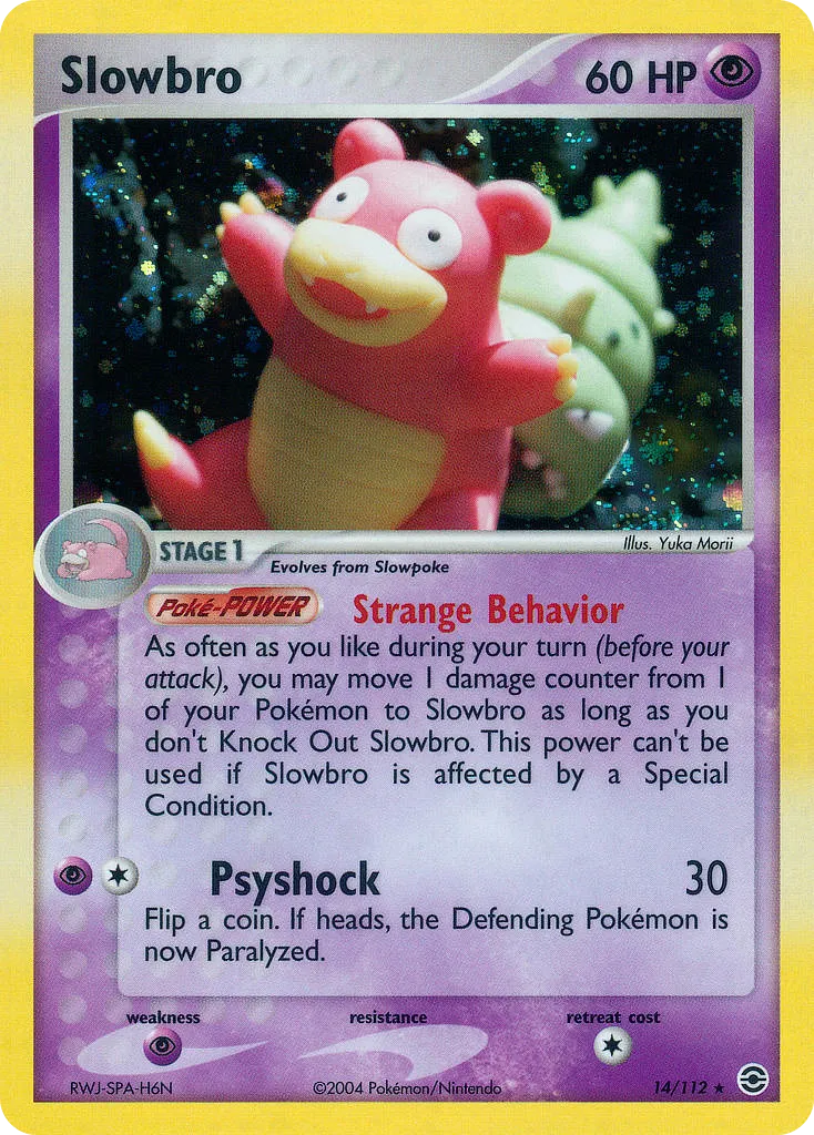 Slowbro #14, FireRed & LeafGreen Reverse Foil
