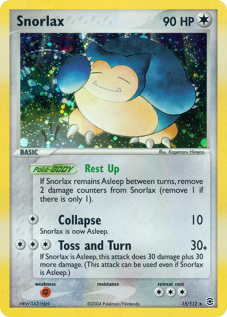 Snorlax #15, FireRed & LeafGreen Reverse Foil