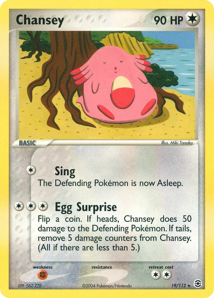 Chansey #19, FireRed & LeafGreen Reverse Foil