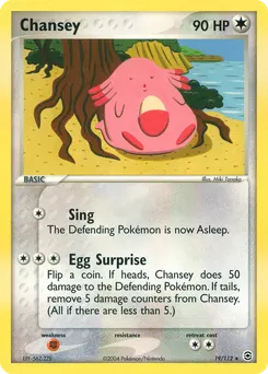 Chansey #19, Reverse Foil
