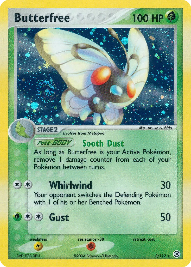 Butterfree #2, FireRed & LeafGreen Reverse Foil