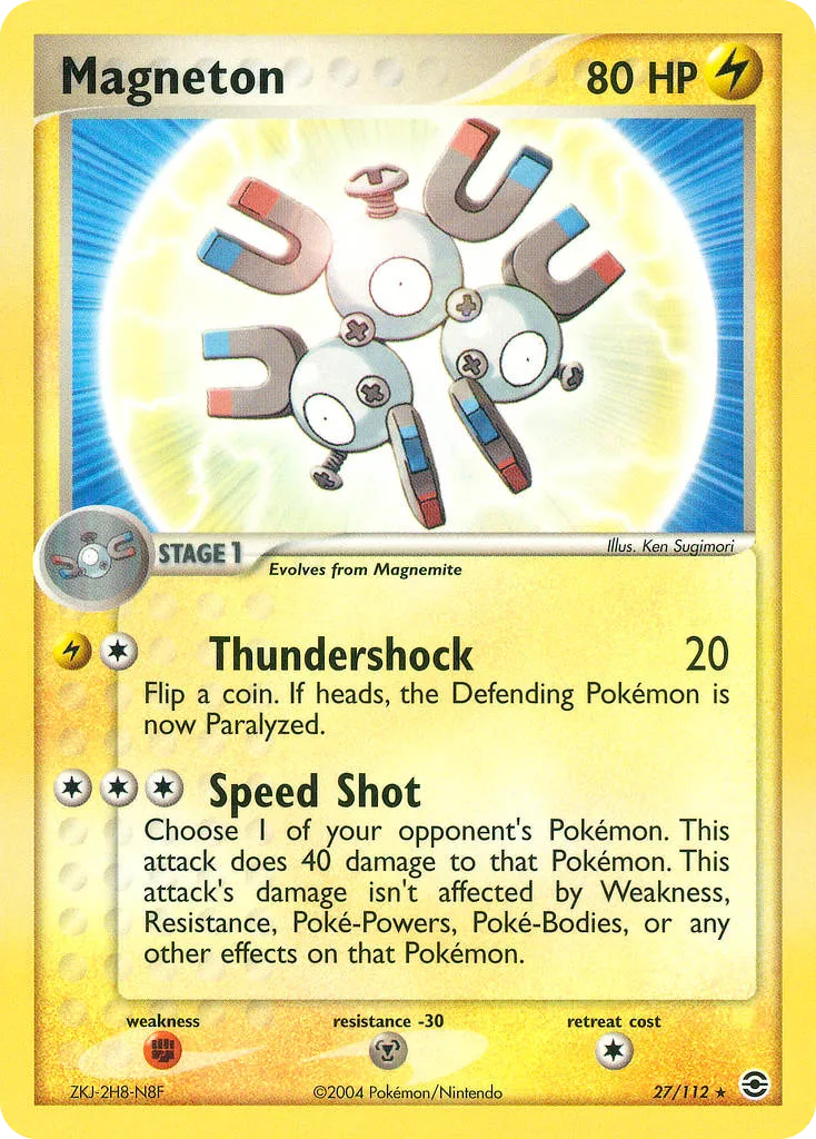 Magneton #27, FireRed & LeafGreen Reverse Foil
