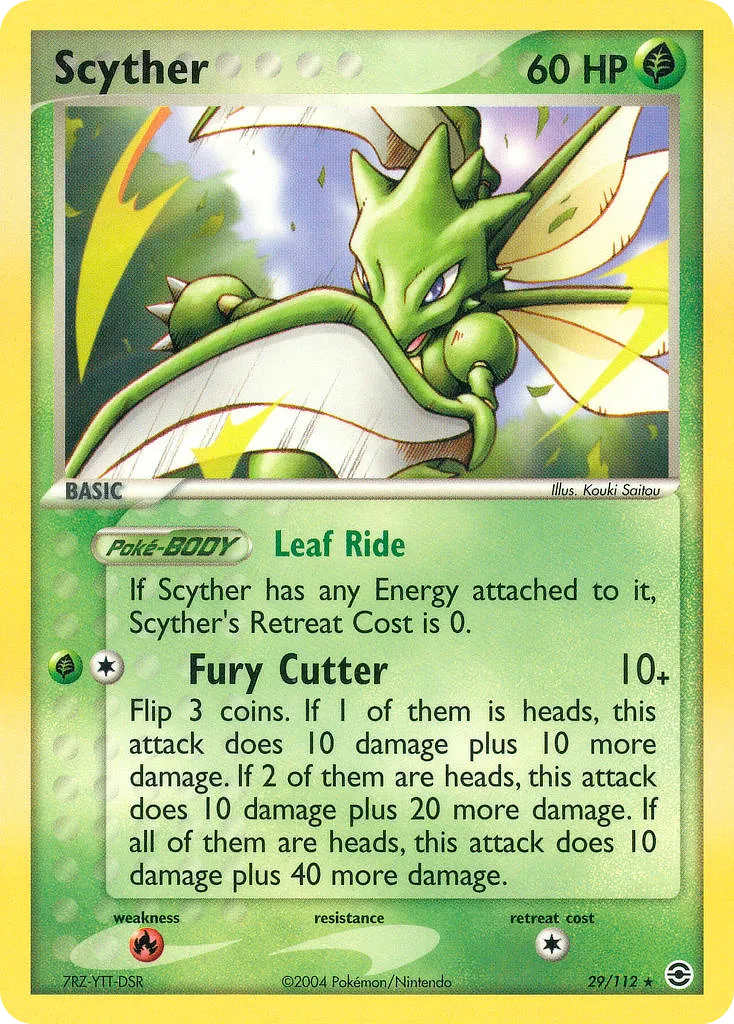 Scyther #29, FireRed & LeafGreen Reverse Foil