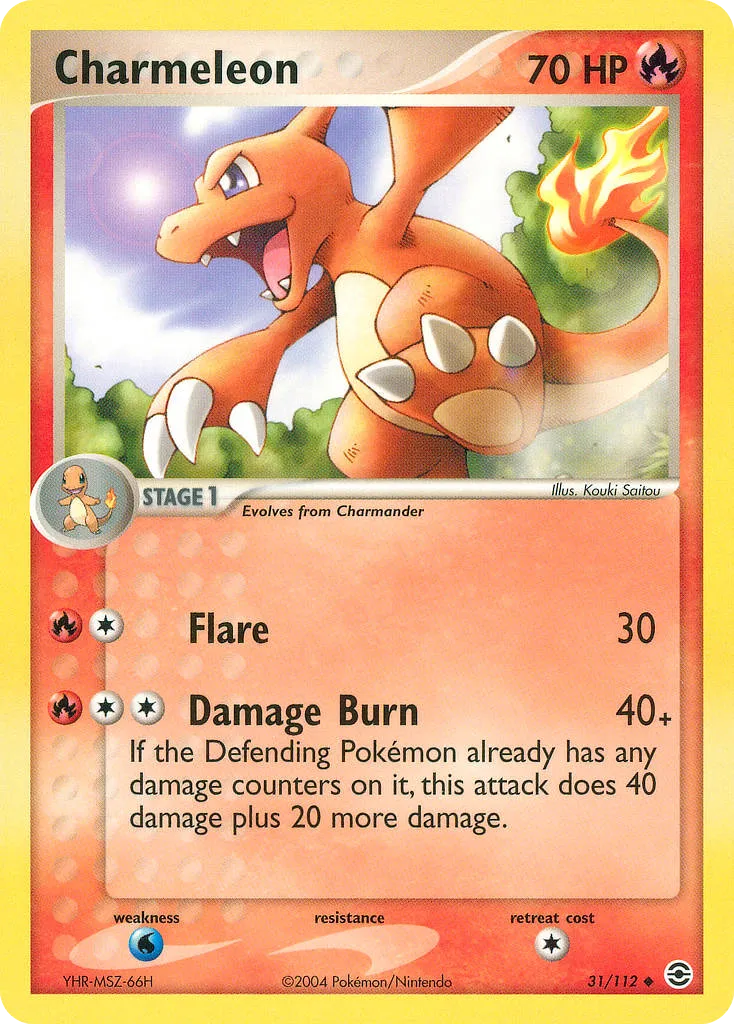 Charmeleon #31, FireRed & LeafGreen Reverse Foil