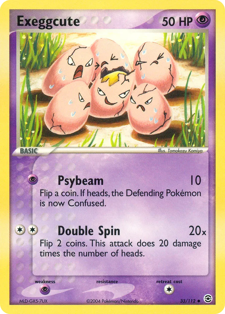 Exeggcute #33, FireRed & LeafGreen Reverse Foil