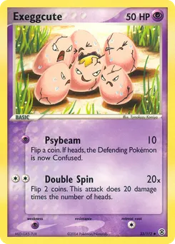 Exeggcute #33, Reverse Foil