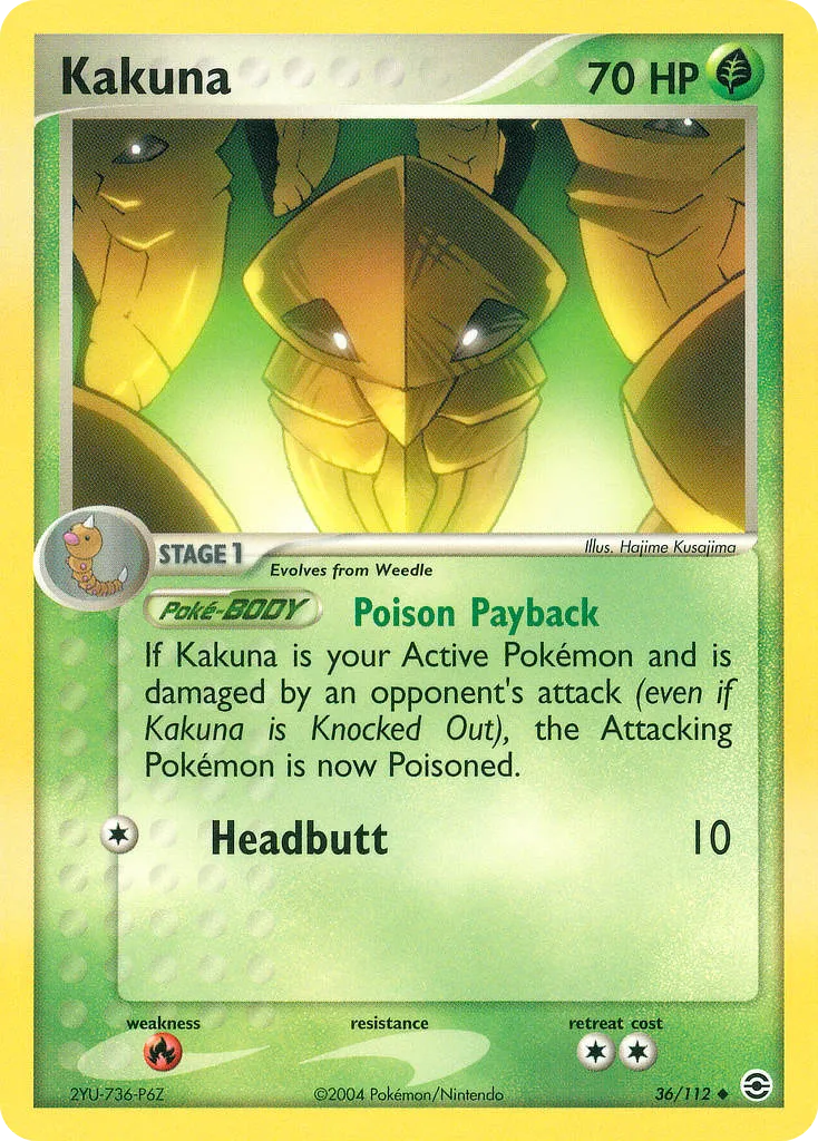 Kakuna #36, FireRed & LeafGreen Reverse Foil