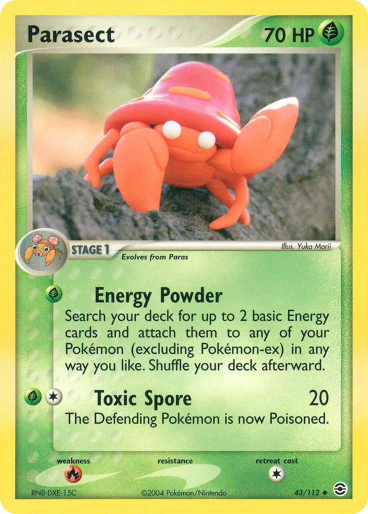 Parasect #43, FireRed & LeafGreen Reverse Foil