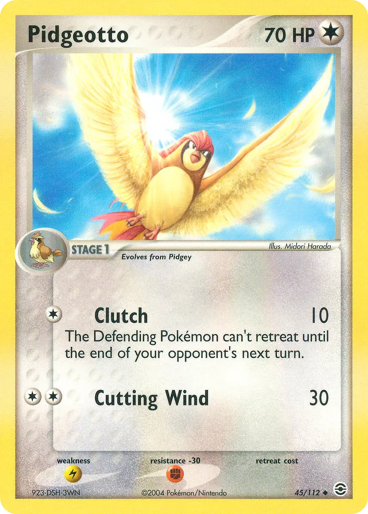 Pidgeotto #45, FireRed & LeafGreen Reverse Foil