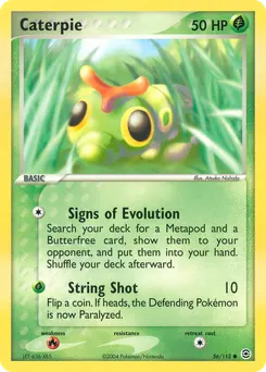 Caterpie #56, Reverse Foil