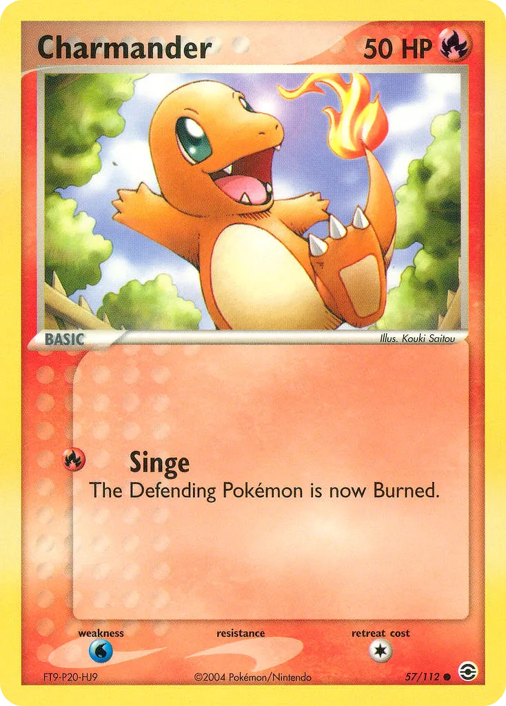 Charmander #57, FireRed & LeafGreen Reverse Foil
