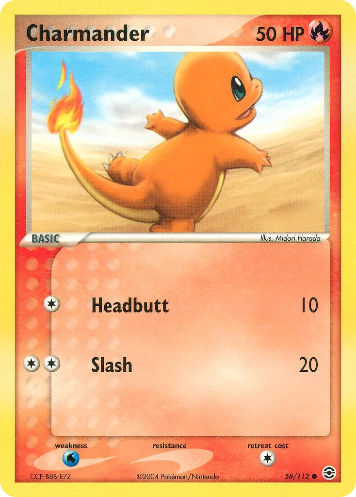 Charmander #58, FireRed & LeafGreen