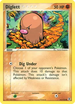 Diglett #61, Reverse Foil
