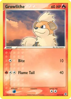 Growlithe #64, Reverse Foil