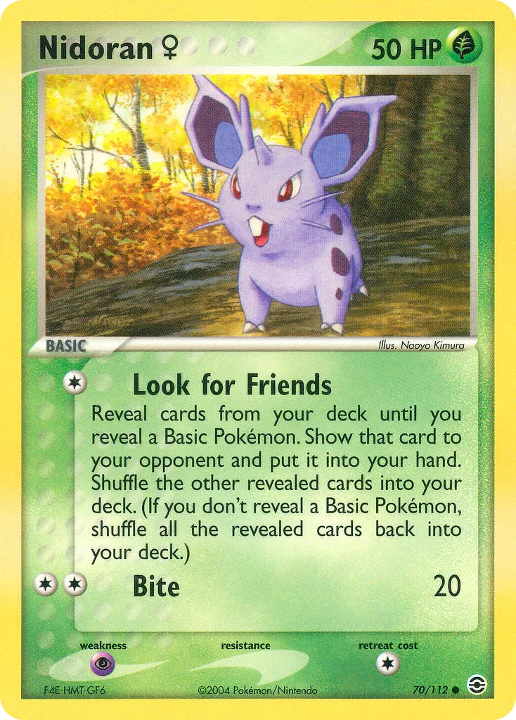 Nidoran ♀ #70, FireRed & LeafGreen Reverse Foil