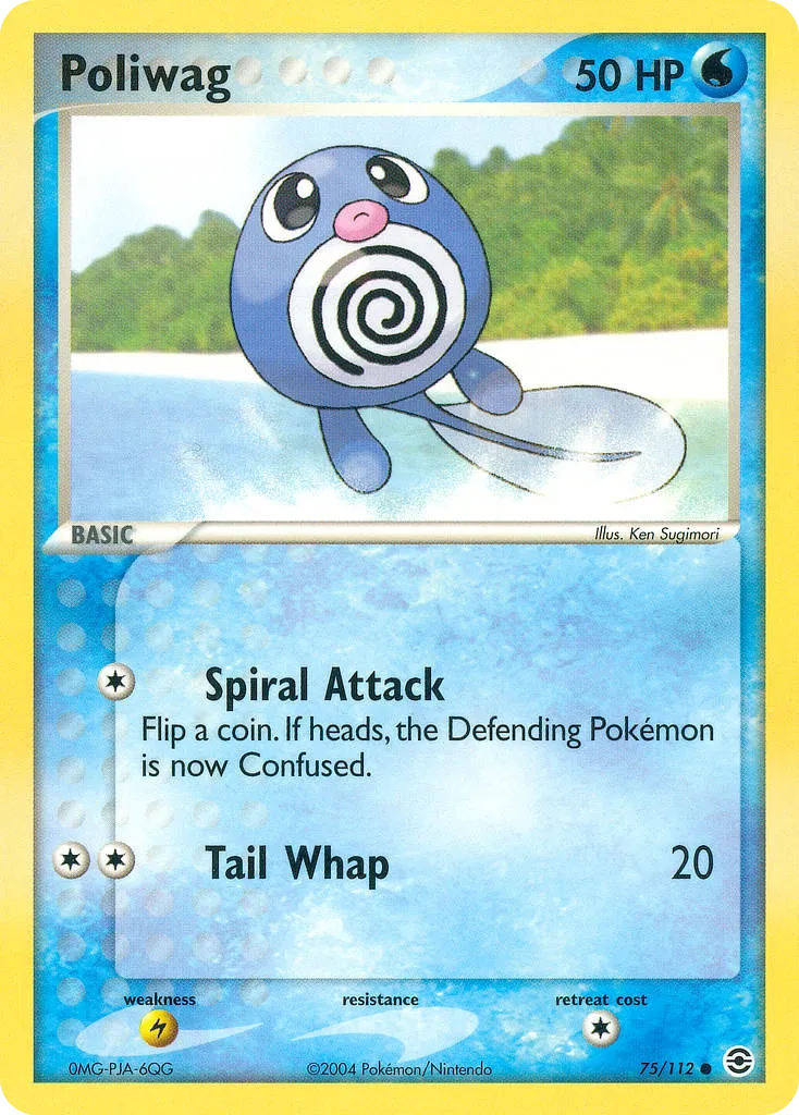 Poliwag #75, FireRed & LeafGreen Reverse Foil