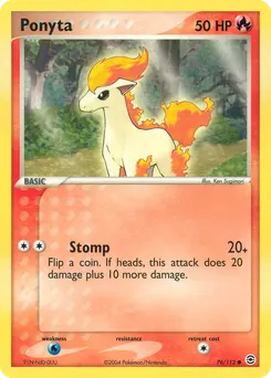 Ponyta #76, Reverse Foil