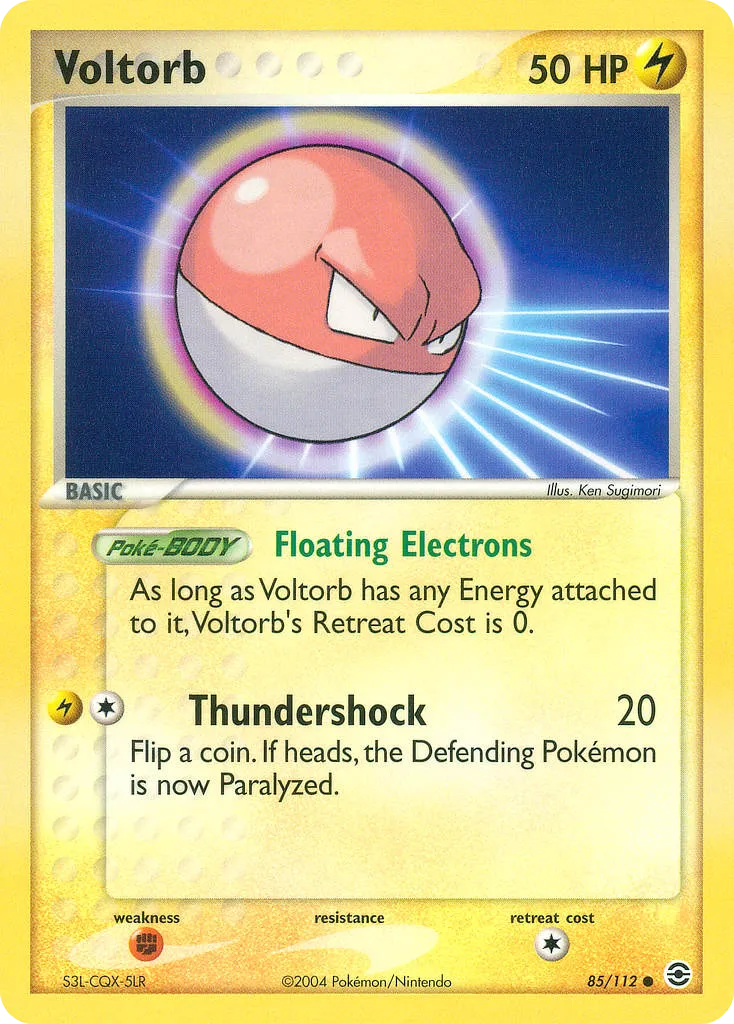 Voltorb #85, FireRed & LeafGreen Reverse Foil