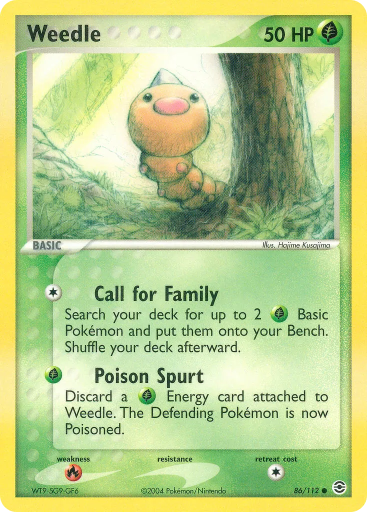 Weedle #86, FireRed & LeafGreen