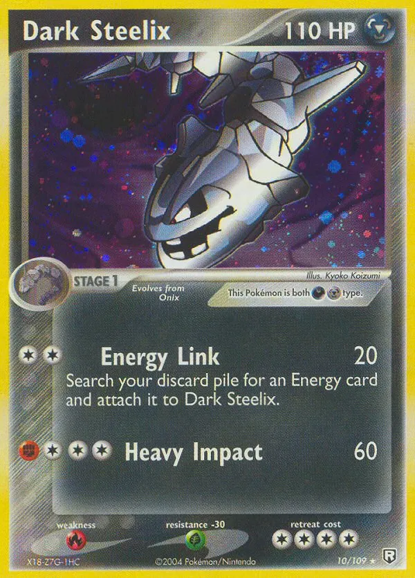 Dark Steelix #10, Team Rocket Returns Reverse Foil