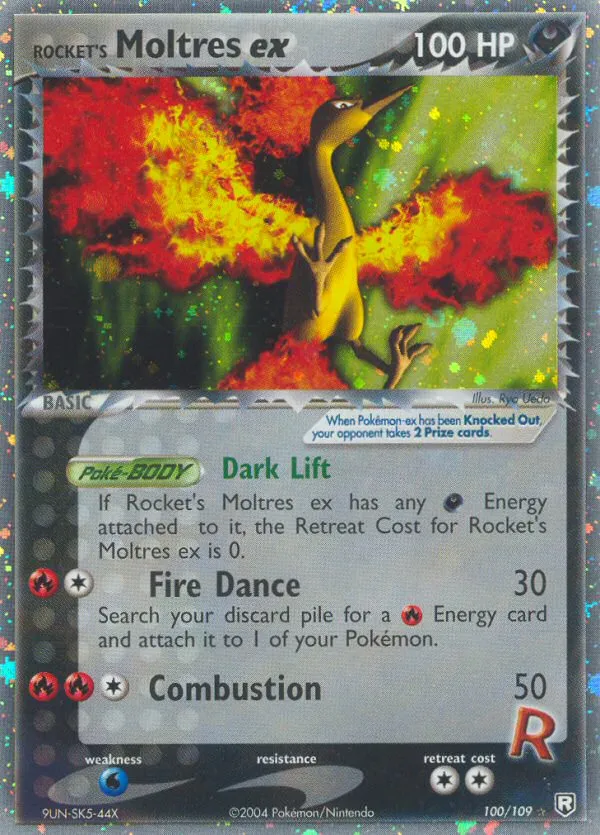 Rocket's Moltres ex #100, Team Rocket Returns