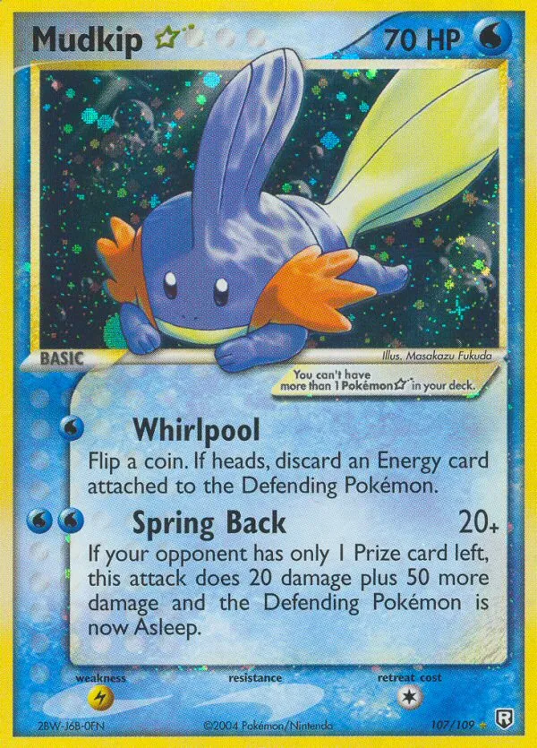 Mudkip ★ #107, Team Rocket Returns Gold Star