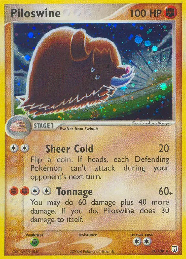 Piloswine #13, Team Rocket Returns Reverse Foil