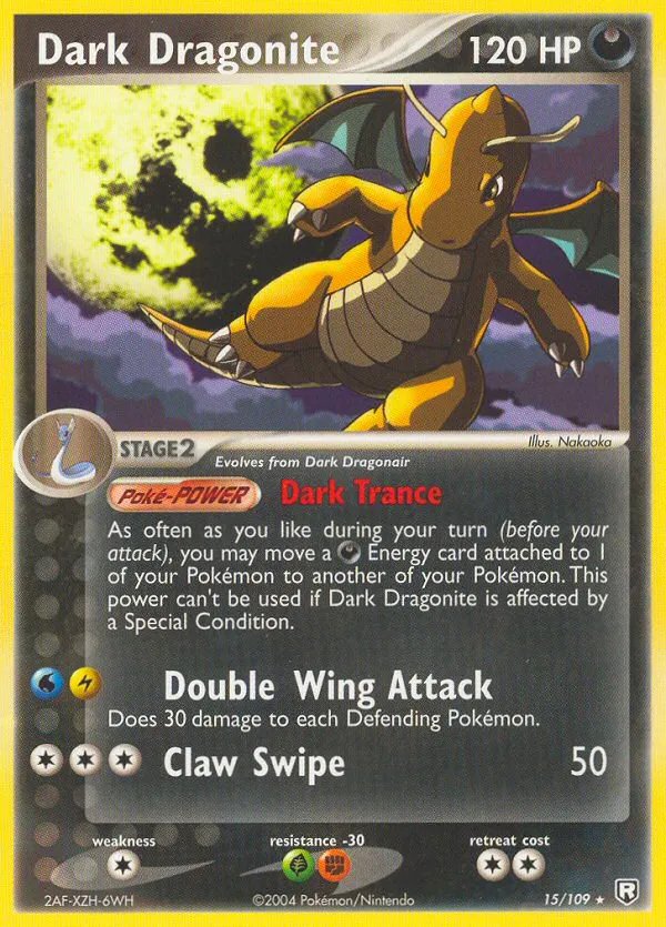 Dark Dragonite #15, Team Rocket Returns Reverse Foil