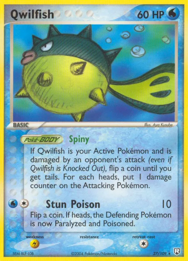 Qwilfish #27, Team Rocket Returns