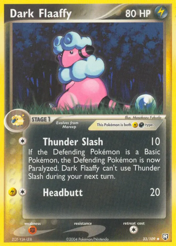 Dark Flaaffy #33, Team Rocket Returns Reverse Foil