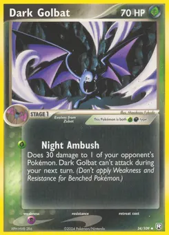 Dark Golbat #34, Reverse Foil