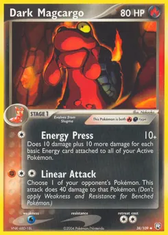 Dark Magcargo #38, Reverse Foil