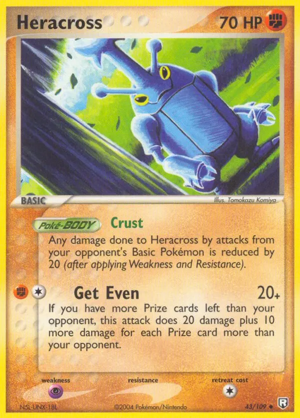 Heracross #43, Team Rocket Returns Reverse Foil