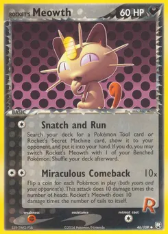 Rocket's Meowth #46, Reverse Foil