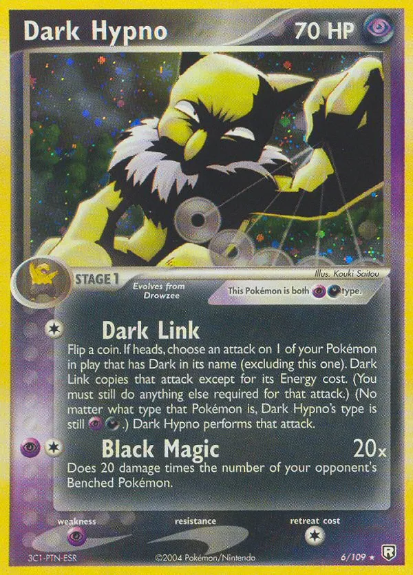 Dark Hypno #6, Team Rocket Returns Reverse Foil