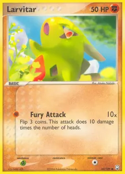 Larvitar #62, Reverse Foil
