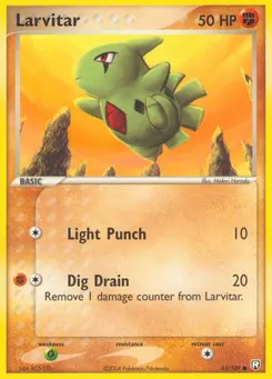 Larvitar #63, Reverse Foil