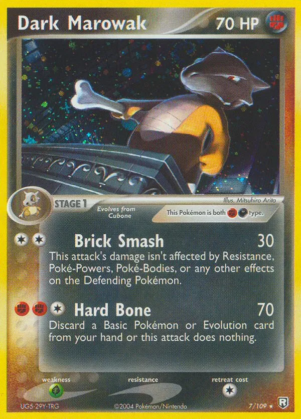 Dark Marowak #7, Team Rocket Returns Reverse Foil