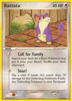 Rattata #72, Reverse Foil