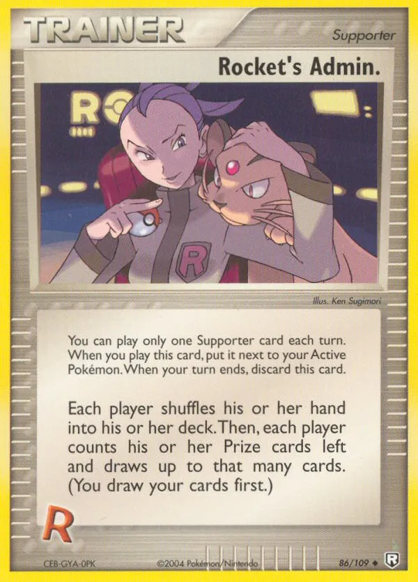 Rocket's Admin. #86, Team Rocket Returns Reverse Foil