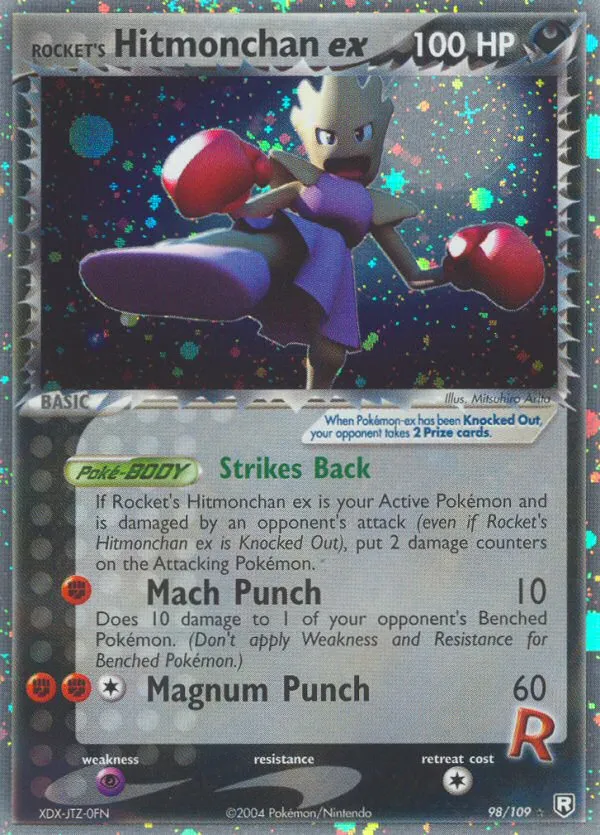 Rocket's Hitmonchan ex #98, Team Rocket Returns