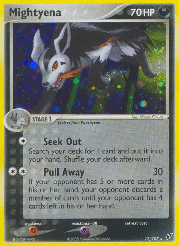 Mightyena #12, Deoxys Reverse Foil