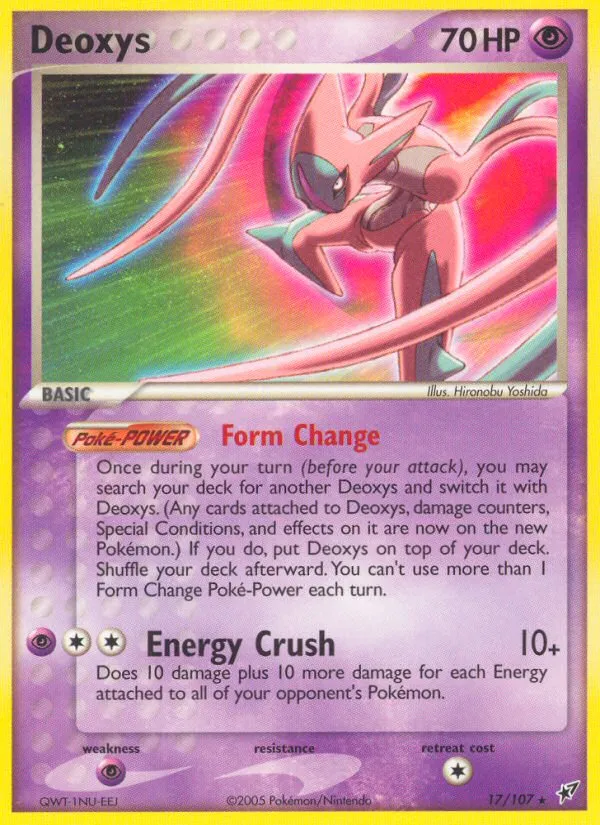Deoxys #17, Deoxys Reverse Foil