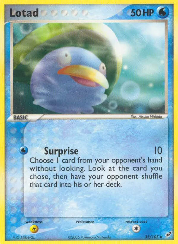 Lotad #35, Deoxys Reverse Foil