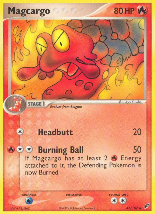 Magcargo #37, Deoxys Reverse Foil