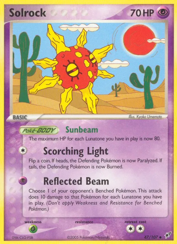Solrock #47, Deoxys Reverse Foil