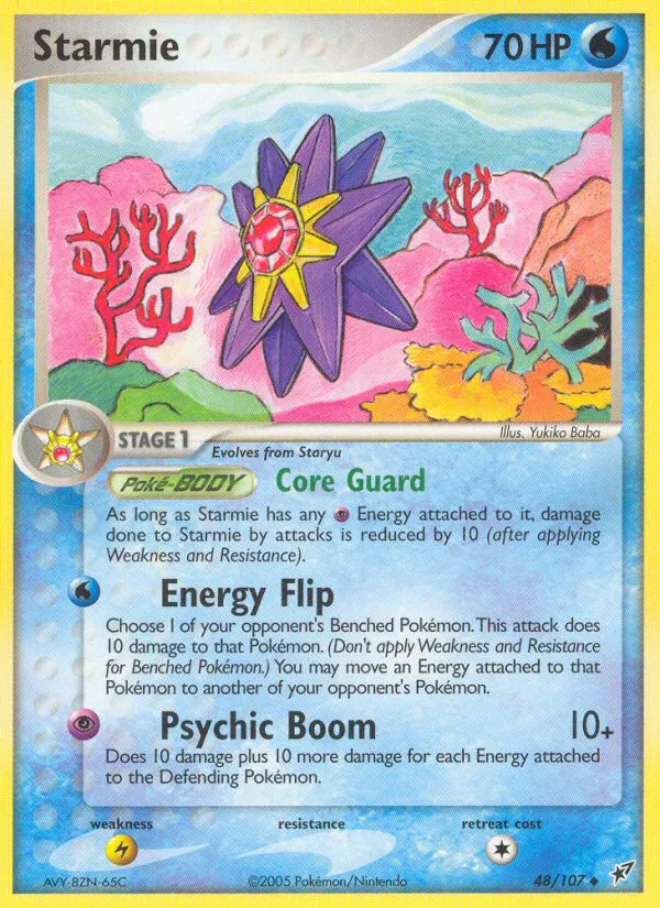 Starmie #48, Deoxys Reverse Foil