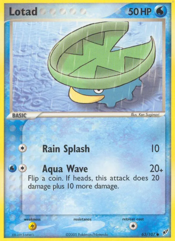 Lotad #63, Deoxys Reverse Foil